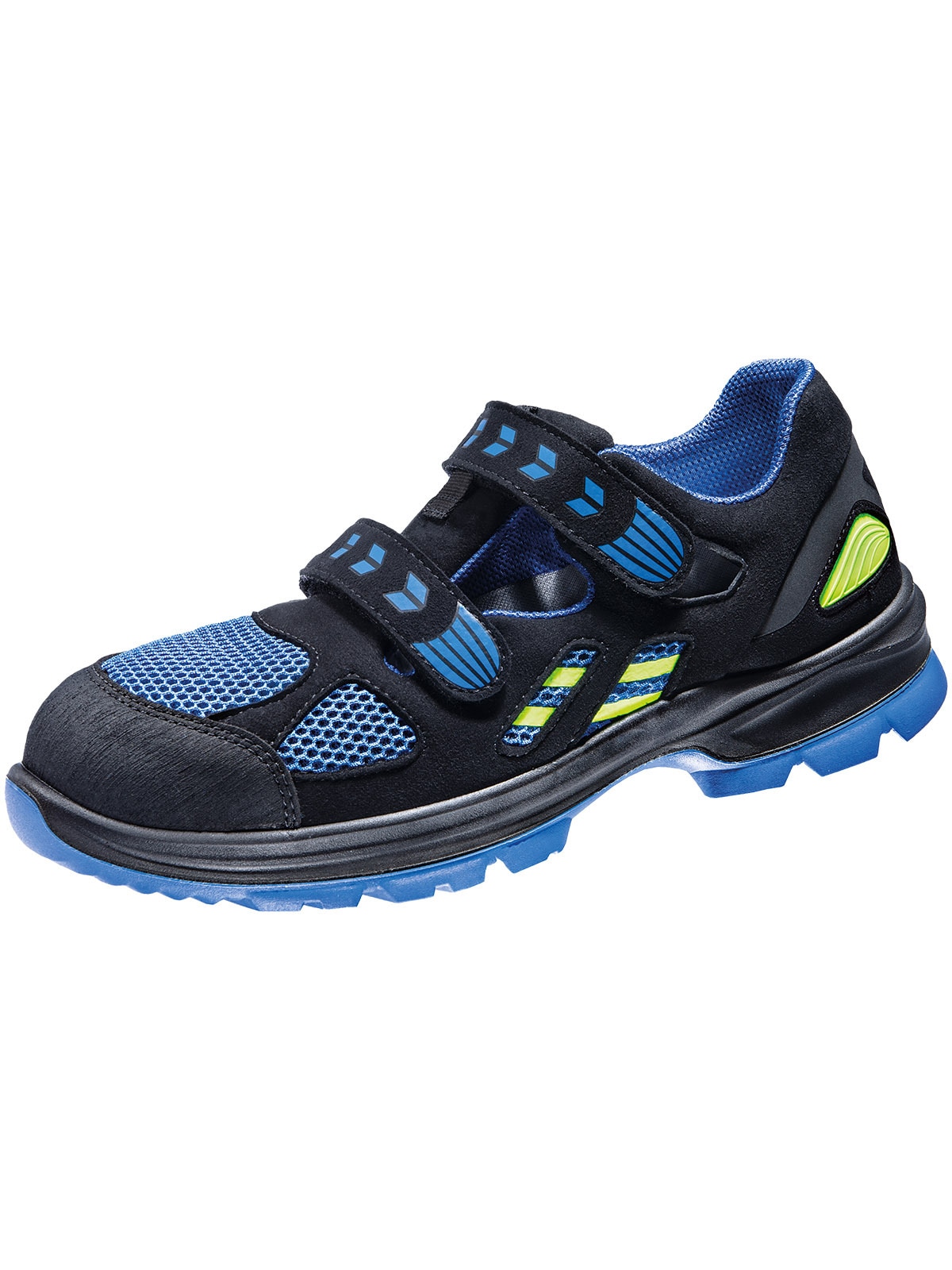 Sicherheitsschuh ATLAS SCHUHE "Atlas Flash 4605 XP" Gr. 42, schwarz (schwarz, blau, grün), 42, Schuhe