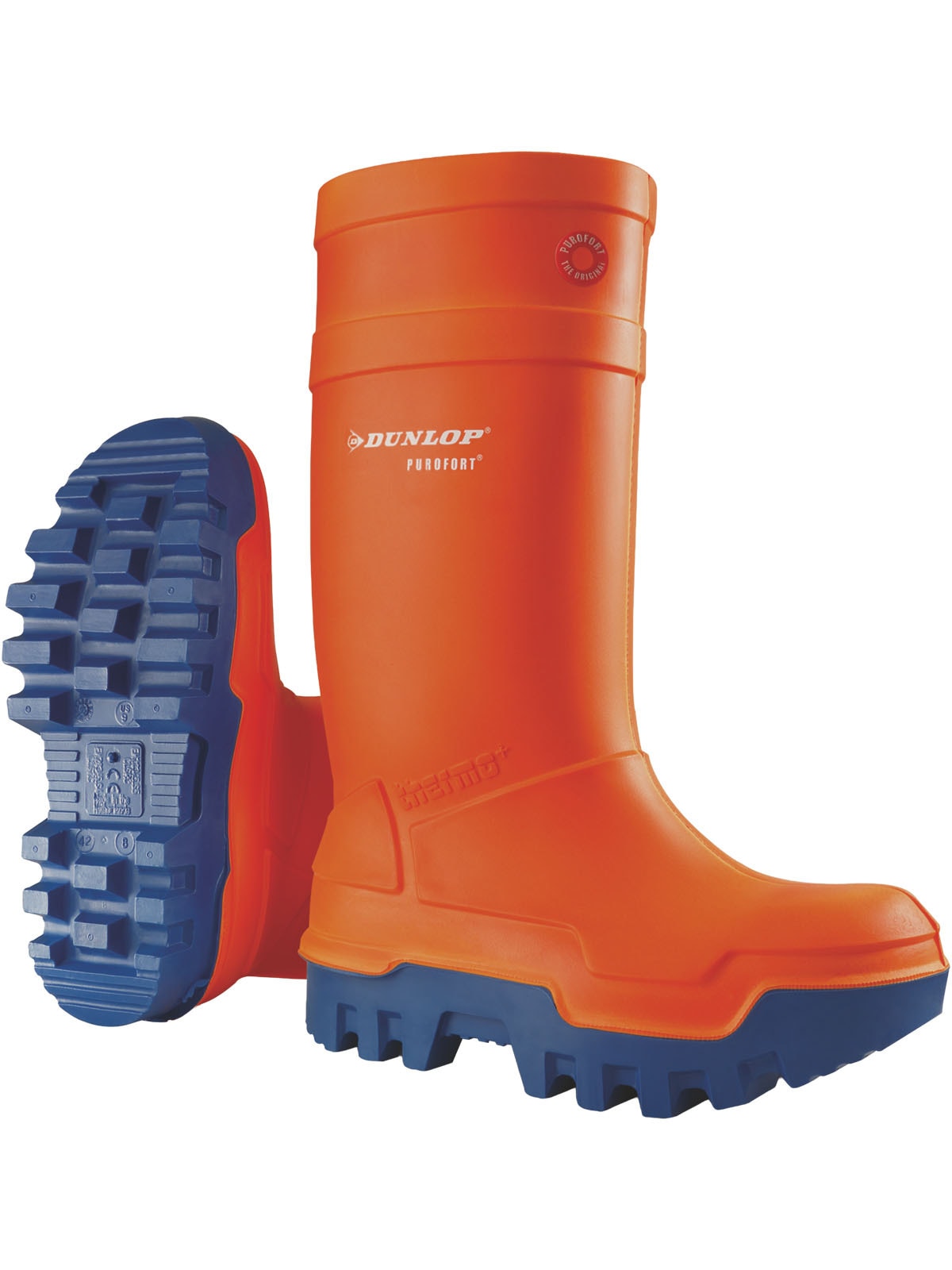 Sicherheitsstiefel DUNLOP "Sicherheitsstiefel C662343 Purofort Thermo+ full safety" Gr. 5, orange, 5, Schuhe