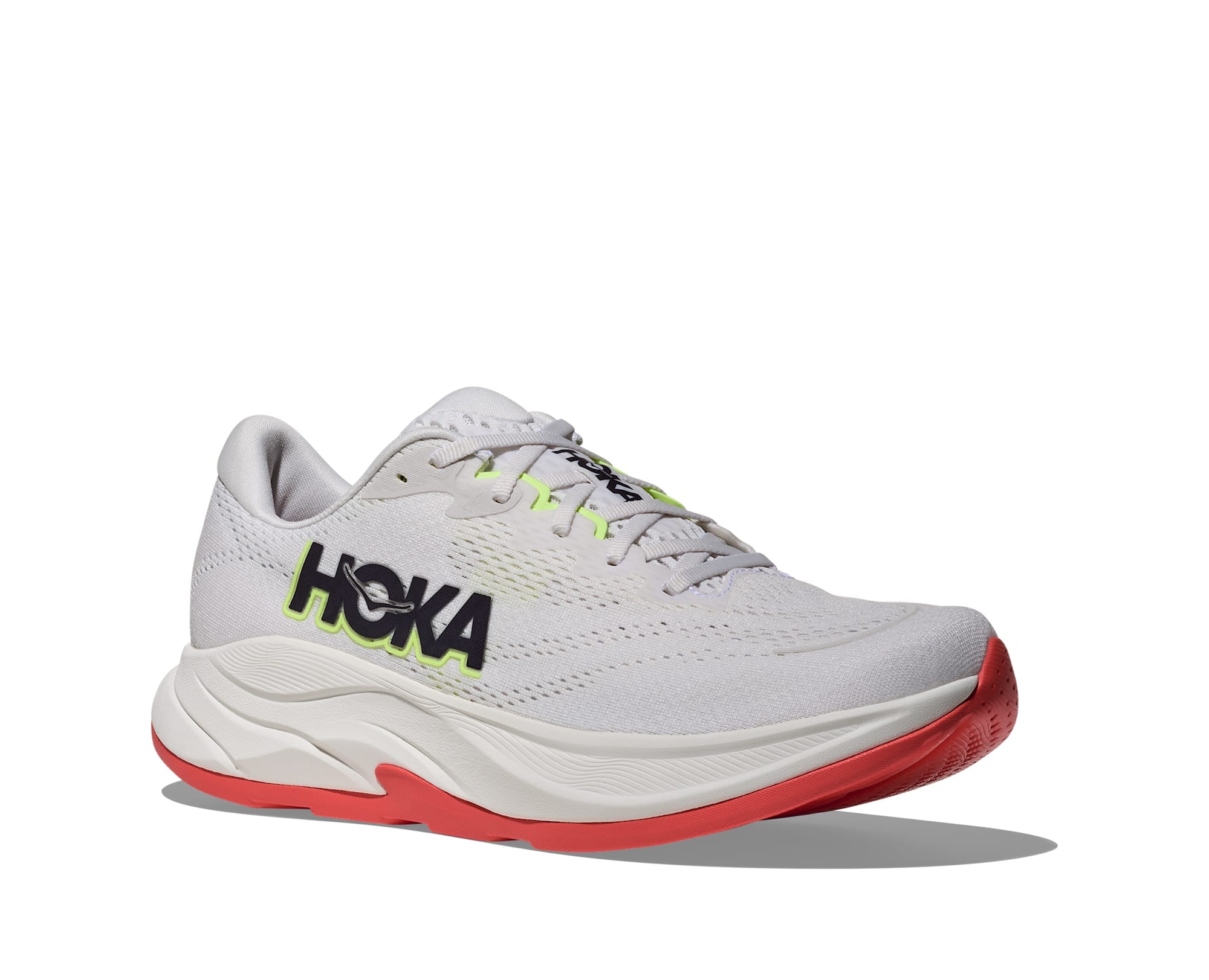 Laufschuh HOKA ONE ONE "RINCON 4", Herren, Gr. 46,5, frost, neon yuzu, Synthetik, Textil, Schuhe Laufschuh
