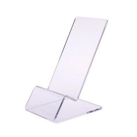 Mobile Phone Holder Mobile Holder Phone Stand Acrylic Display Rack Bracket Transparent Clear Mount Acrylic Mobile Phone Display Holder Cellphone Stand Retail Show Racks 1Pc(Clear 2.7x2.3x3.9 )
