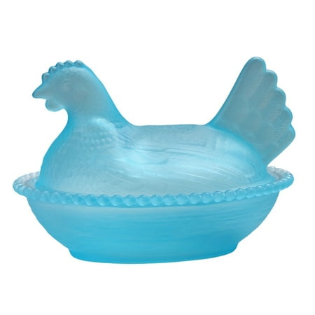 Crystal Glasses Chicken Shape Candy Jar Candy Bowl with Lid Dessert Plate Candys Dish Covered Decorative Snacks Bowl