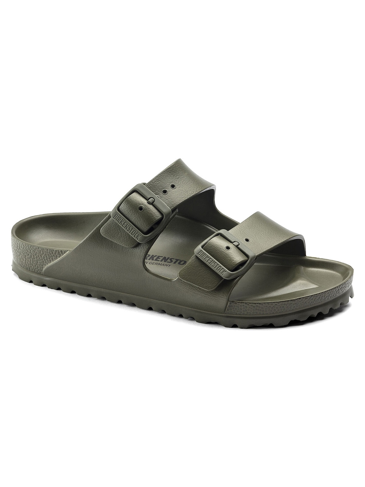 Sandale BIRKENSTOCK "Freizeitschuhe 1019152 Birkenstock Arizona", Damen, Gr. 37, grün (khaki), Schuhe Sandale