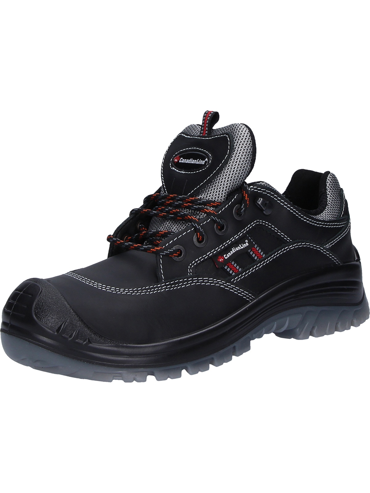 Sicherheitsschuh CANADIAN LINE "Sicherheitsschuhe Jens" Gr. 47, schwarz, 47, Obermaterial: 50% Rindsleder Leather cow. 50% Nylon NY., Schuhe