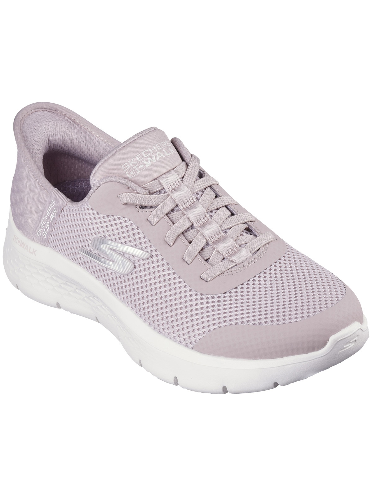 Wanderschuh SKECHERS "Freizeitschuhe 124836-MVE Skechers Slip-ins", Damen, Gr. 38,5, lila (violett), Schuhe Wanderschuh