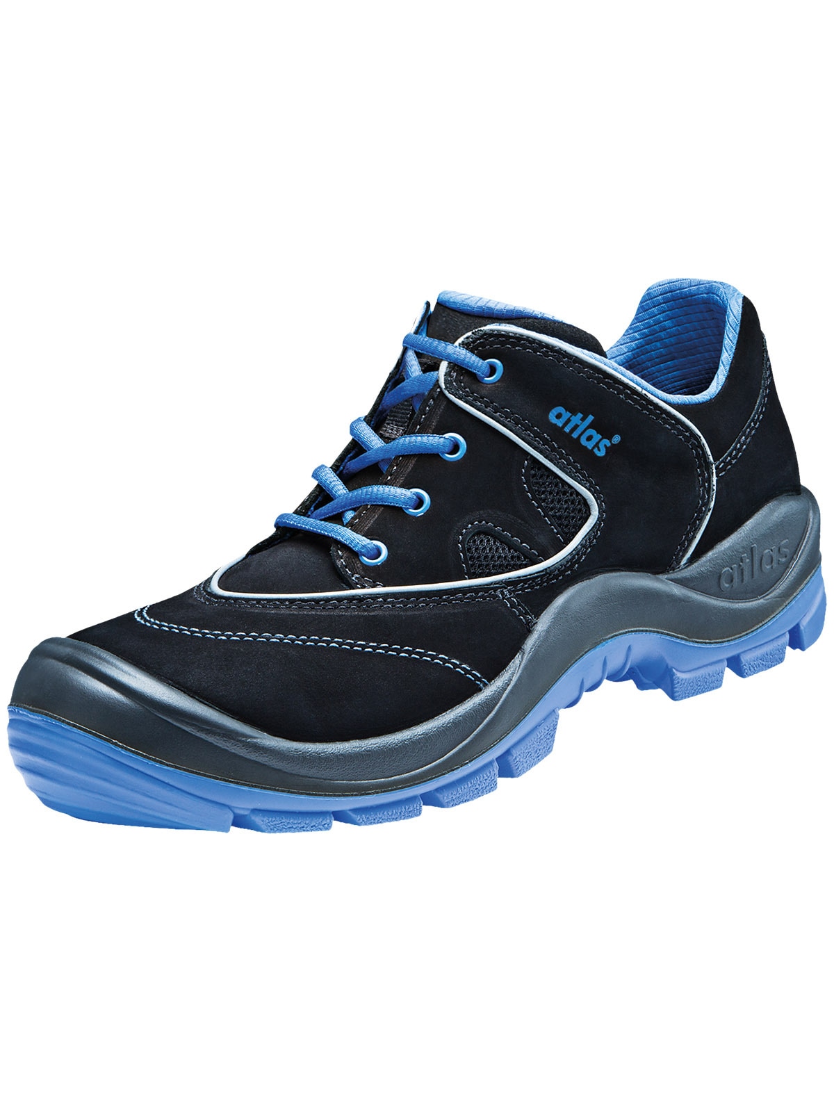 Sicherheitsschuh ATLAS SCHUHE "Sicherheitsschuhe SL 245 XP blue ESD" Gr. 43, schwarz (schwarz, blau), 43, Schuhe