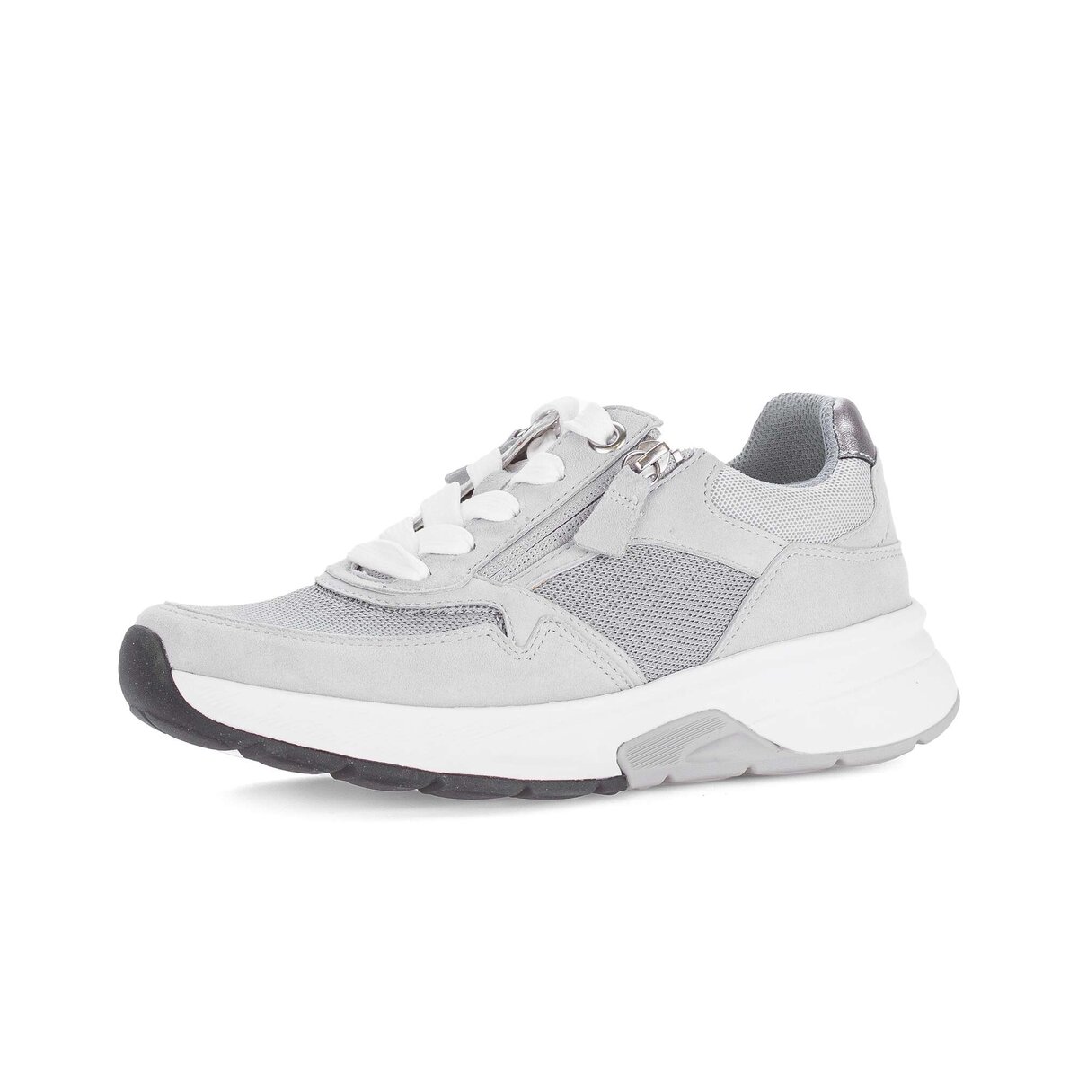 Sneaker GABOR "Sneaker low", Damen, Gr. 44, grau, Schuhe Sneaker