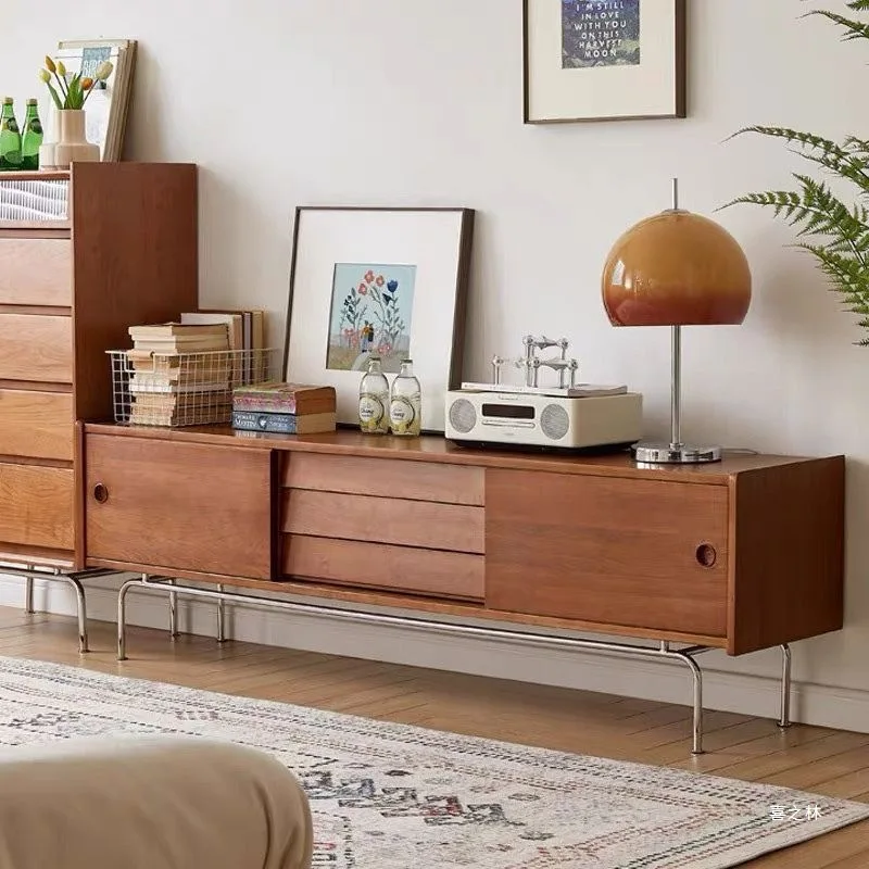 Support européen meuble Tv décoration marron Design stockage appartements meuble Tv gain de place Szafka Pod téléwizor meubles maison