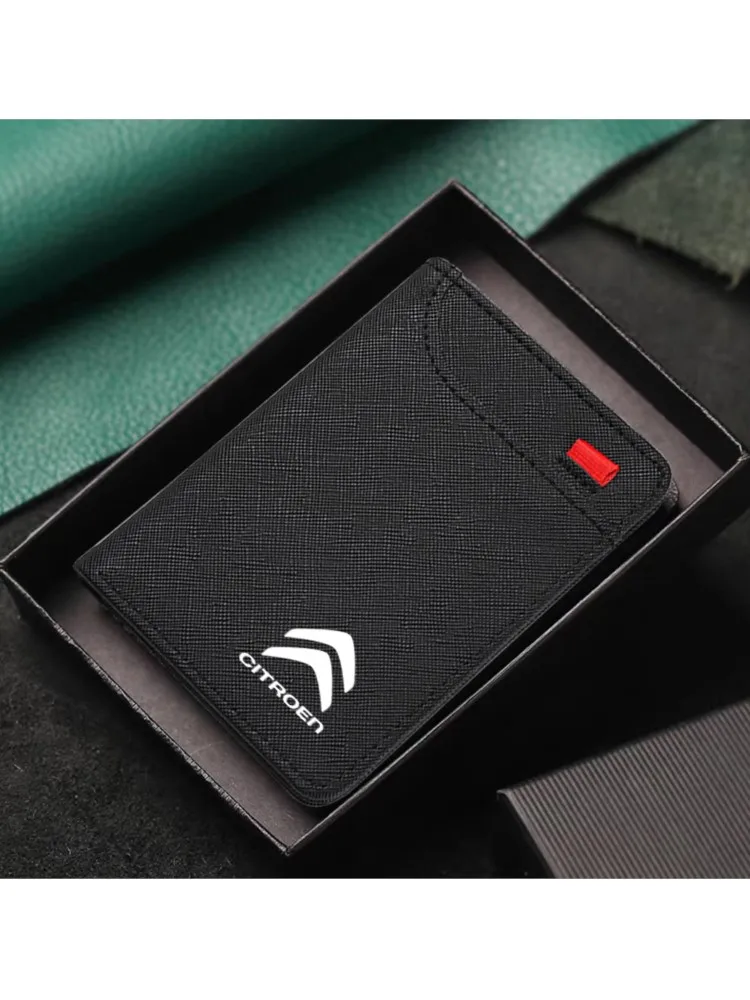 Portefeuille pour homme, sac de rangement pour cartes et billets pour véhicules automobiles, pour Citroen C3 C4 CACTUS C6 C8 C3-XR Picasso Grand DS3 DS5, accessoires
