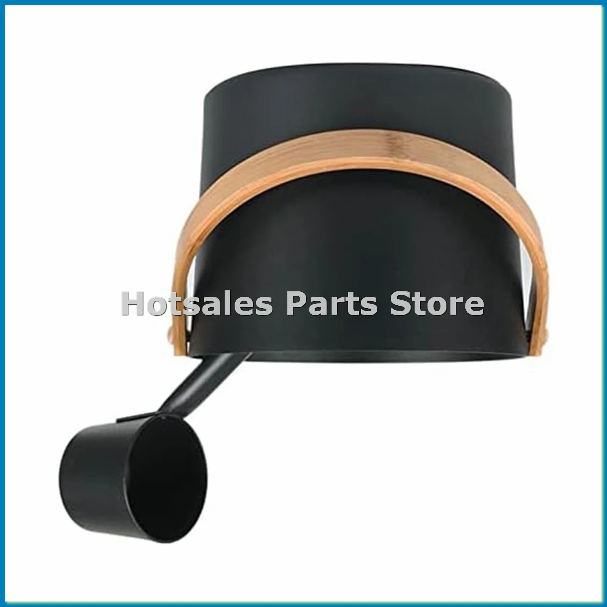 Finnischer Sauna-Eimer aus Aluminium, langstieliges Löffel-Set, Sauna-Eimer, Badezimmer, Sauna-Dampfbad-Zubehör-ABRM Image