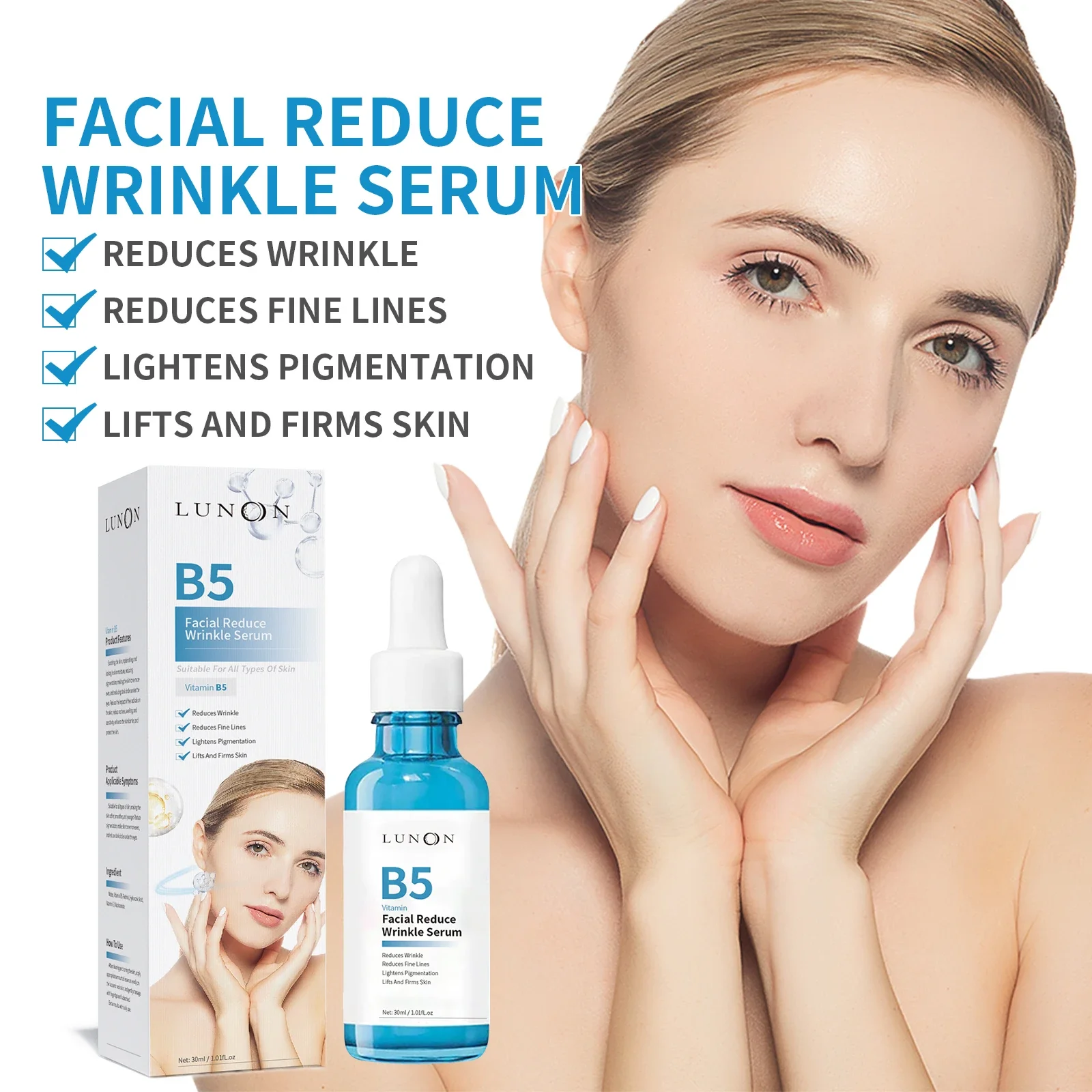 1-5 stücke B5 Serum Anti Falten Anti A-ging Verblassen Feine Linie Retinol Lifting Straffende Reparatur Glatte feuchtigkeitsspendende Nähren Hautpflege Image