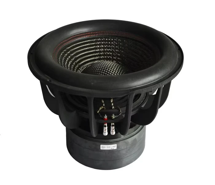 3000 Rms 15-Zoll-Carbonfaser-wasserdichter Auto-Subwoofer Schwingspule Durchmesser 75 mm für Aika ICAR, Modell HYW-1575-046-X Image