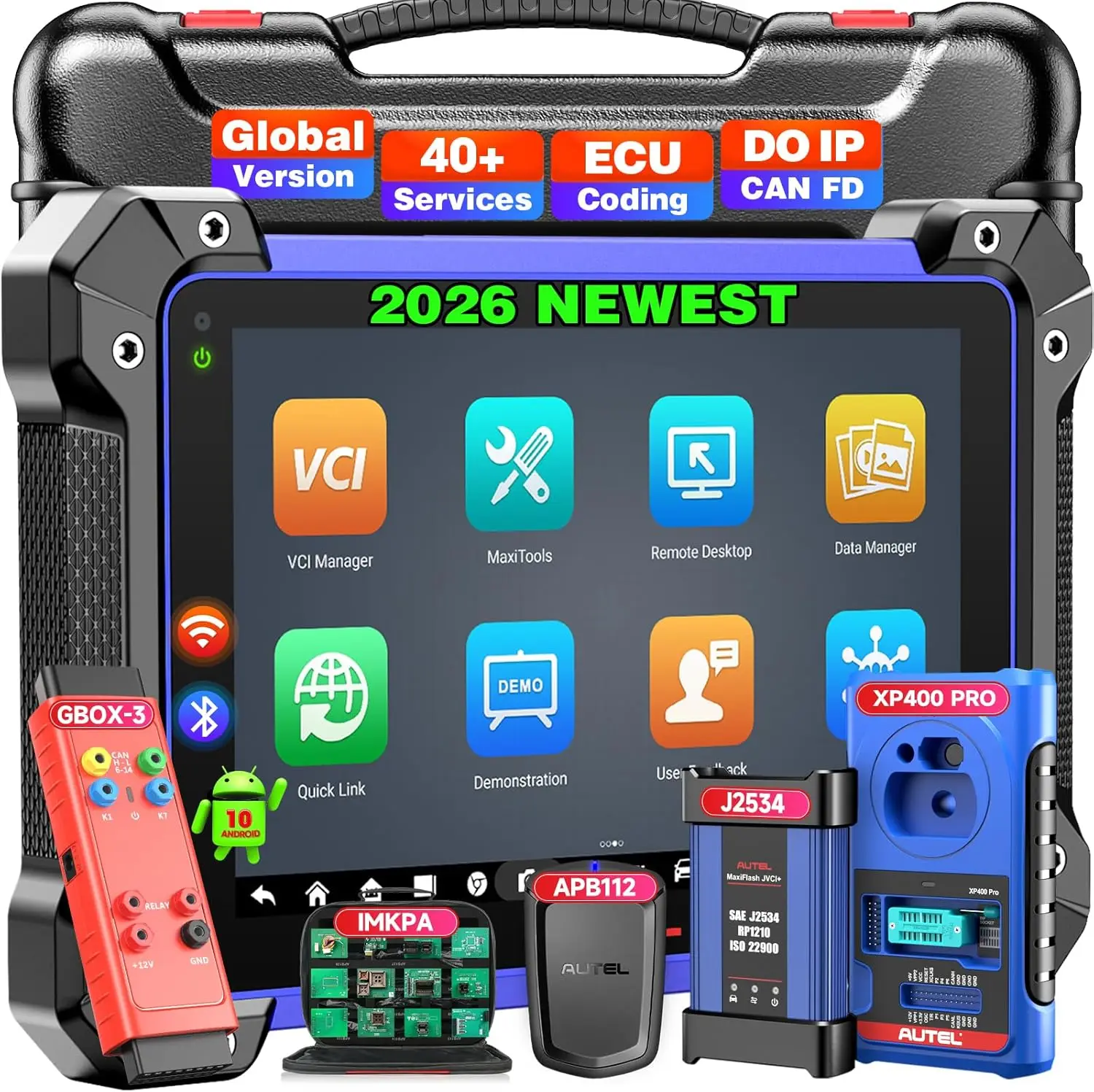 Autel MaxiIM IM608S II Komplettset OBD2-Scanner Schlüsselprogrammierer IMMO Schlüsselprogrammierung Kfz-Diagnosegerät ECU-Codierung PK IM608 Image