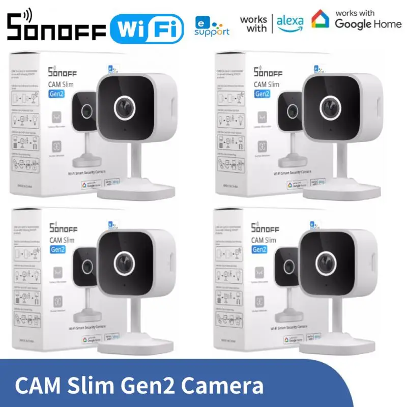 SONOFF CAM Slim Gen2 Smart Home Sicherheitskamera 1080P Menschen- und Bewegungserkennung Nachtsicht Zwei-Wege-Audio über EWelink Google Alexa Image