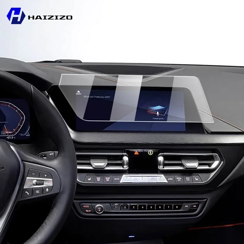 Für BMW Serie 1 F40 2019-2023 Gehärtetes Glas Auto Navigation Screen Protector Film Dashboard Monitor Display-schutzfolie Image