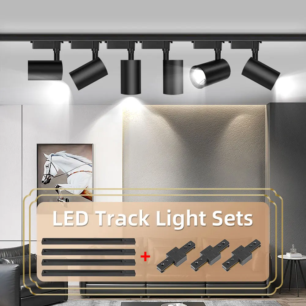 Led Track Licht Spot Led Schiene Beleuchtung COB Leuchte Led Spot Lichter 220v Decke spot Lampe Für küche bekleidungsgeschäft Shop
