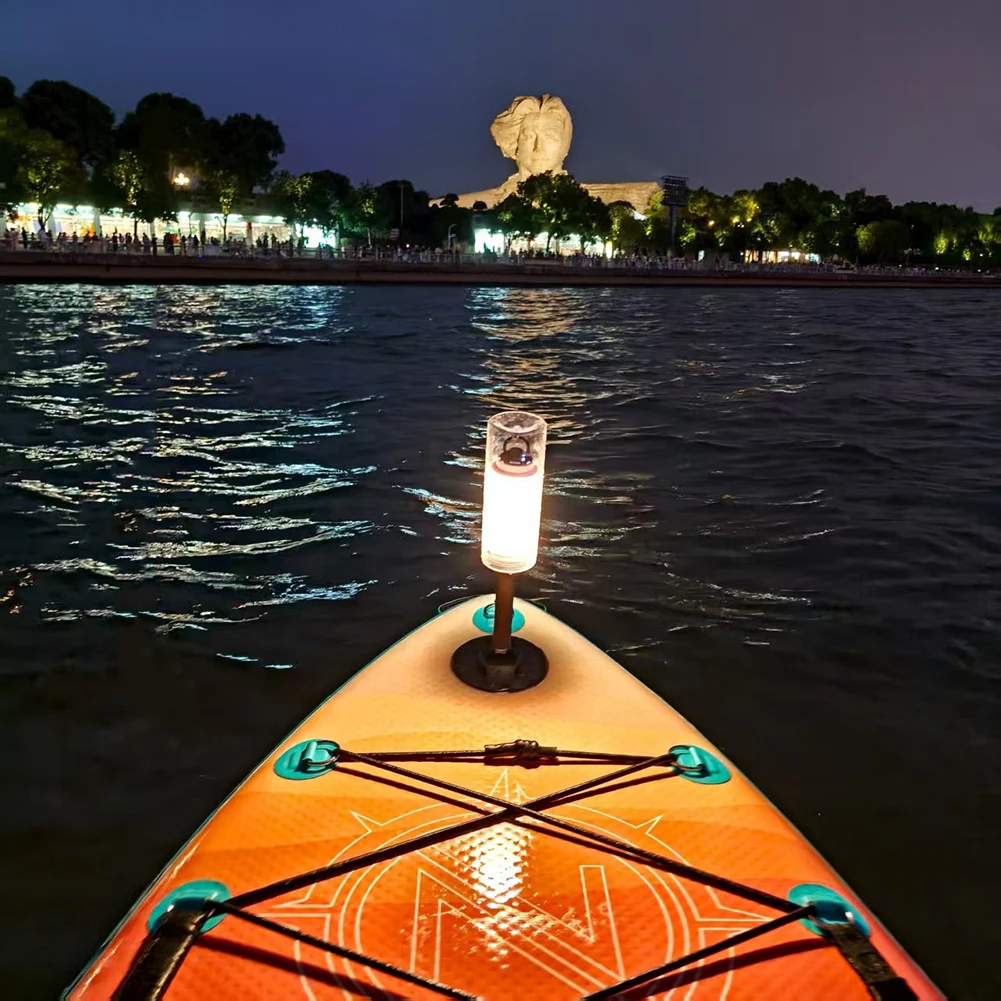 Wasserdichtes Paddleboard-Nachtlicht, aufblasbares SUP-Paddleboard-Zubehör mit Kamerahalterung, LED-Umgebungslicht für den Außenbereich, schwimmend Image