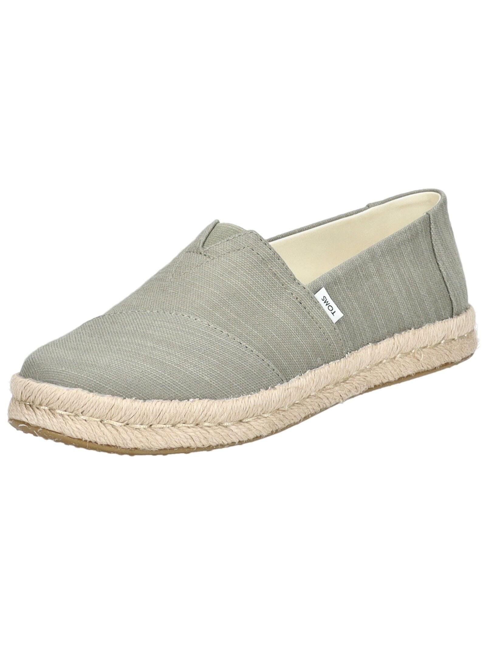 Espadrille TOMS "TOMS Halbschuhe Textil", Damen, Gr. 40, grün (olive), Textil, Schuhe Espadrille