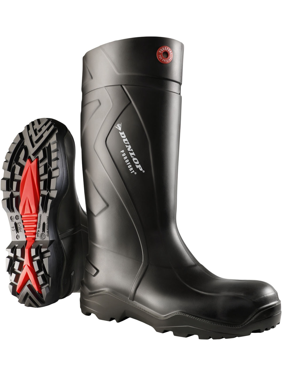 Sicherheitsstiefel DUNLOP "Sicherheitsstiefel C762041 Purofort+ full safety" Gr. 40, schwarz, 40, Obermaterial: 100% Textilmaterial TEXMAT., Schuhe