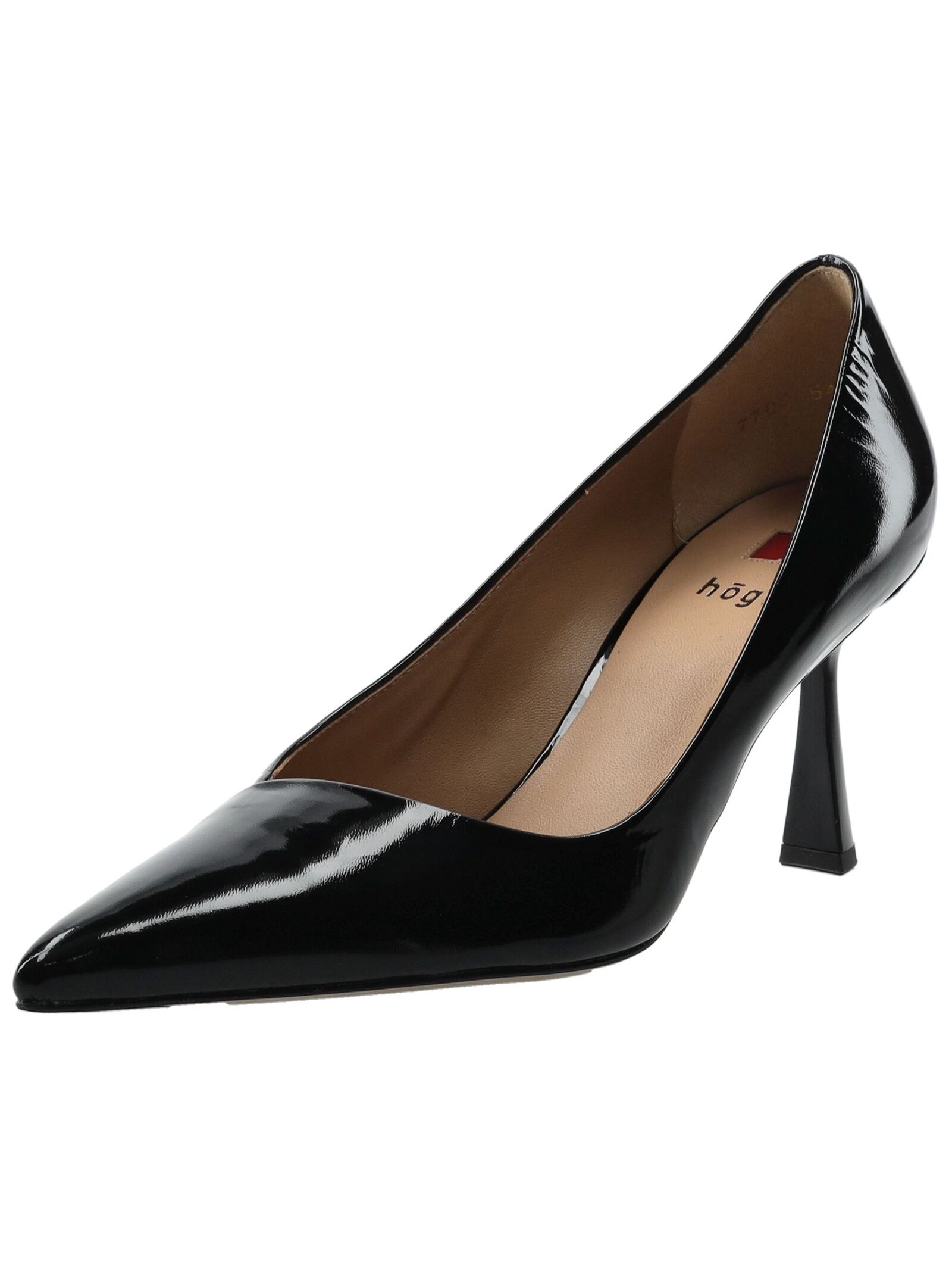 High-Heel-Pumps HÖGL "Högl Pumps Leder", Damen, Gr. 41,5, schwarz lack, Leder, Schuhe