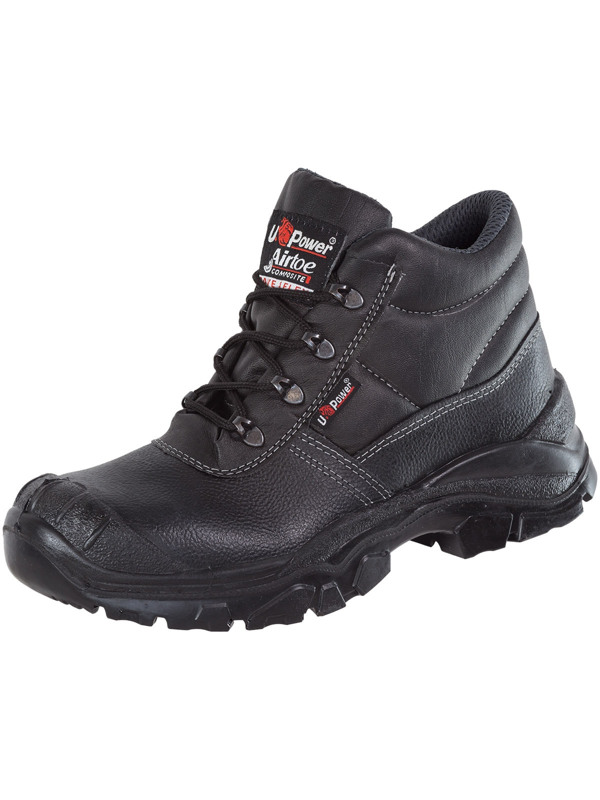 Sicherheitsschuh U-POWER "Jaguar" Gr. 48, schwarz, 48, Obermaterial: 100% Rindsleder Leather cow., Schuhe Image