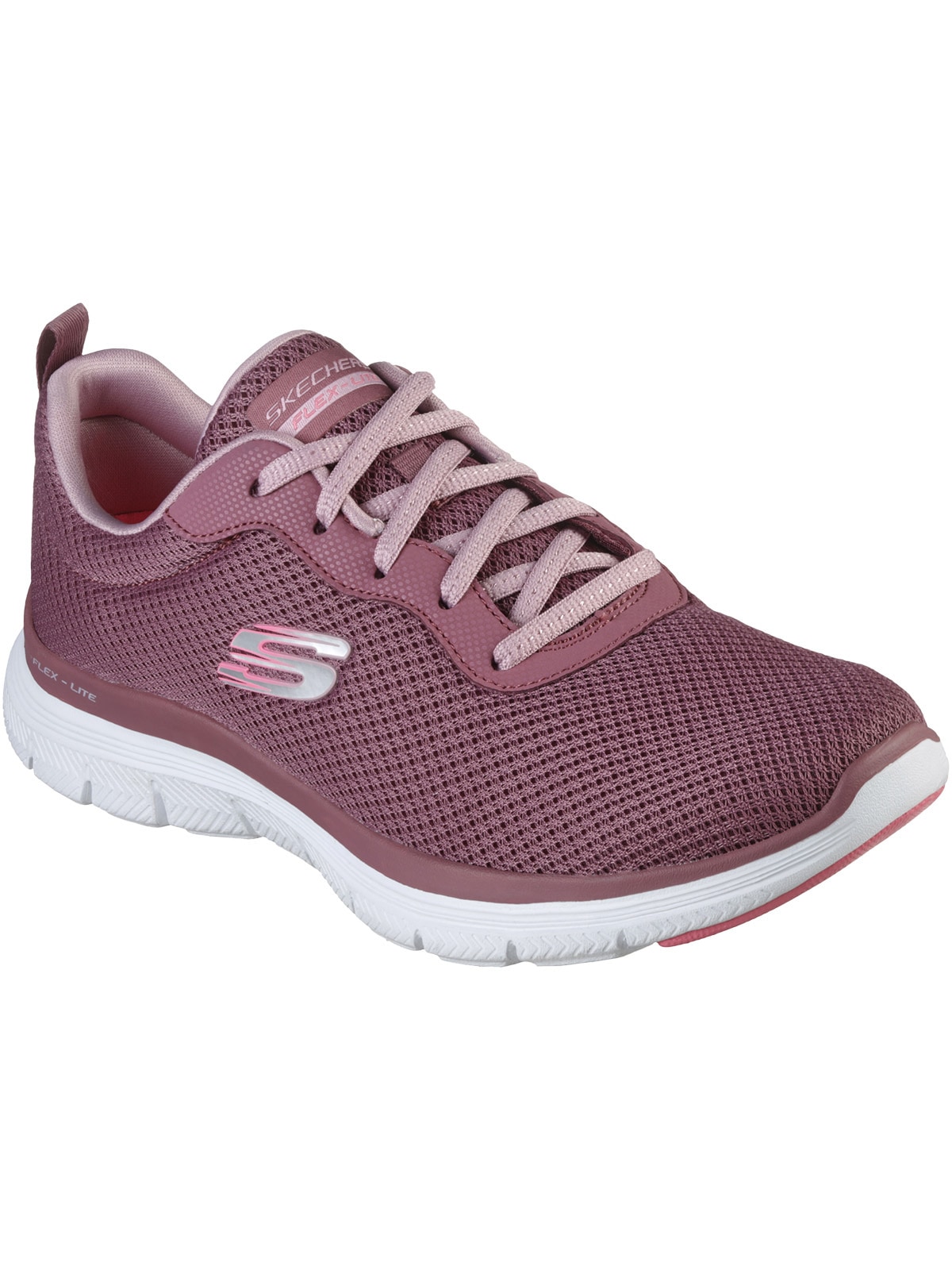 Wanderschuh SKECHERS "Freizeitschuhe 149303-MVE Skechers Flex", Damen, Gr. 38,5, lila (violett), Schuhe Wanderschuh