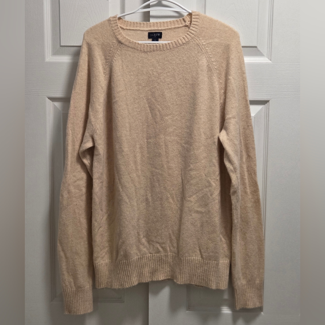 J. Crew Sweaters | (5/$25) J. Crew Beige Sweater Size Large | Color: Cream | Size: L