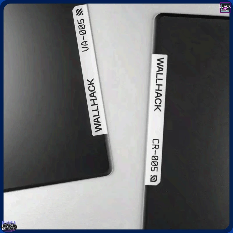 WALLHACK CR005 Gaming-Mauspad aus gehärtetem Glas, individuell anpassbare Steuerung, E-Sport-Matten, Schreibtischunterlage, PC-FPS-Gaming-Pad, 510 x 440 mm, REPLICA Image