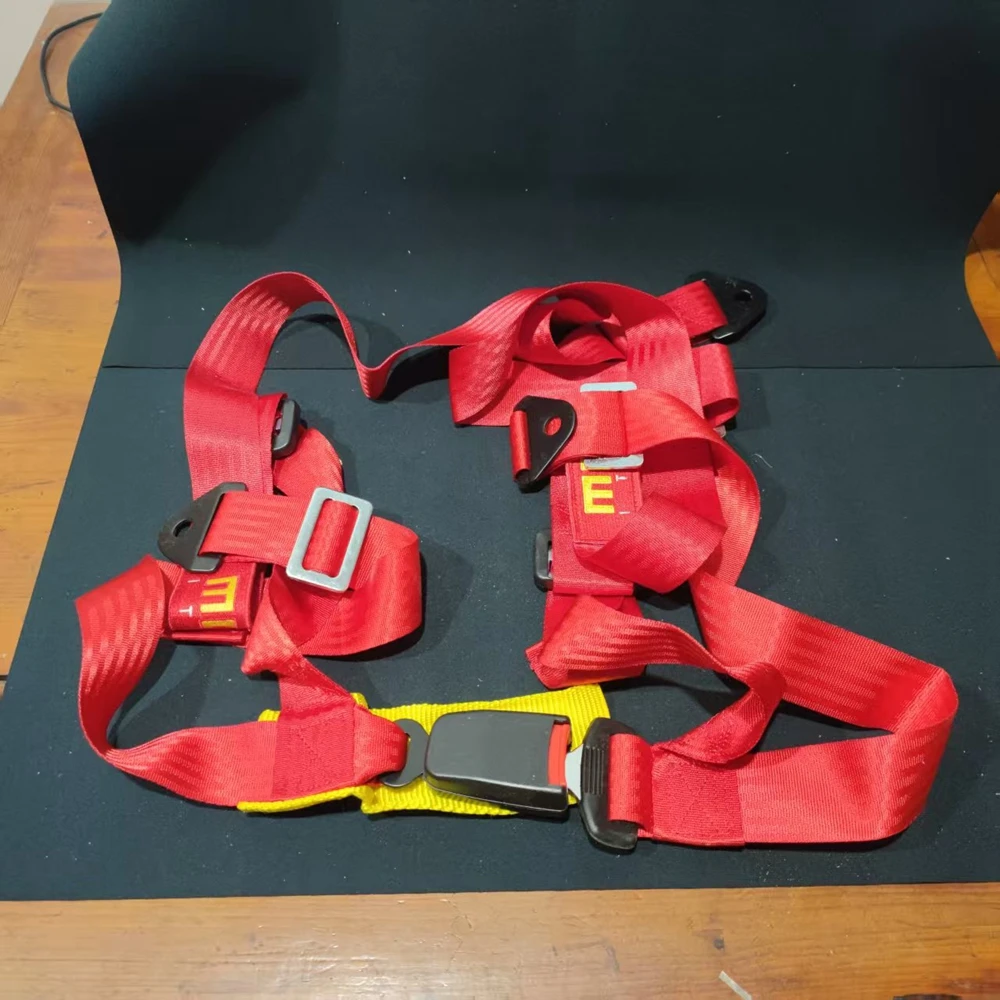 Ceintures de sécurité de course à 4 points universelles, harnais de sécurité de rallye, ceinture de sécurité de voiture JDM modifiée, ceinture de sécurité simple à clipser pour drift