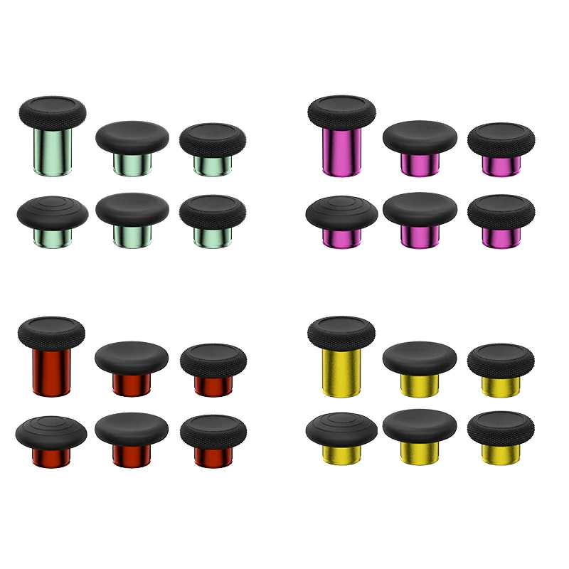 Bunte Daumen-Joystick-Kappen, 6-in-1-Zubehör, limitierte Auflage für XboxOneElite Series 2-Controller, 6 austauschbare Joysticks Image