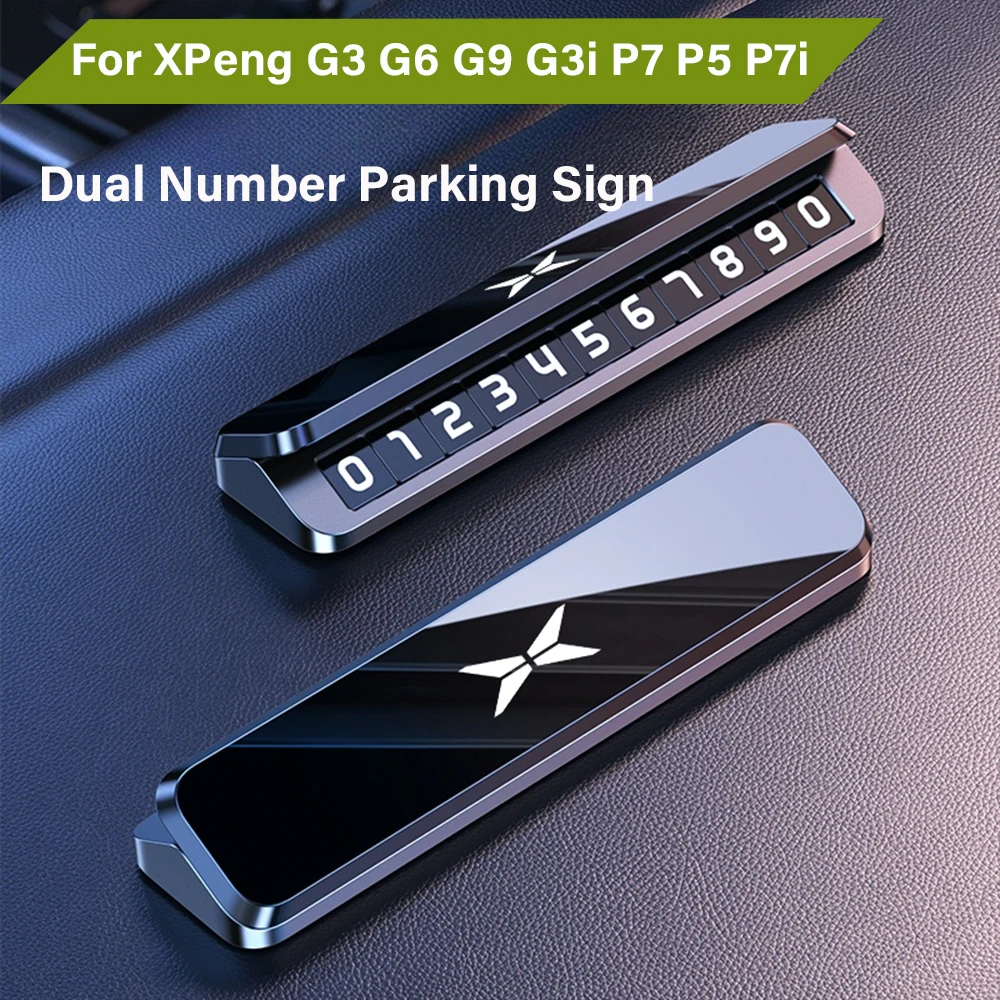 Für Xiaopeng XPeng G3 G6 G9 G3i P7 P5 P7i Auto Innen Gewidmet Auto Mobilität Handy Platte Temporäre Parkplatz Anzahl Platte Image