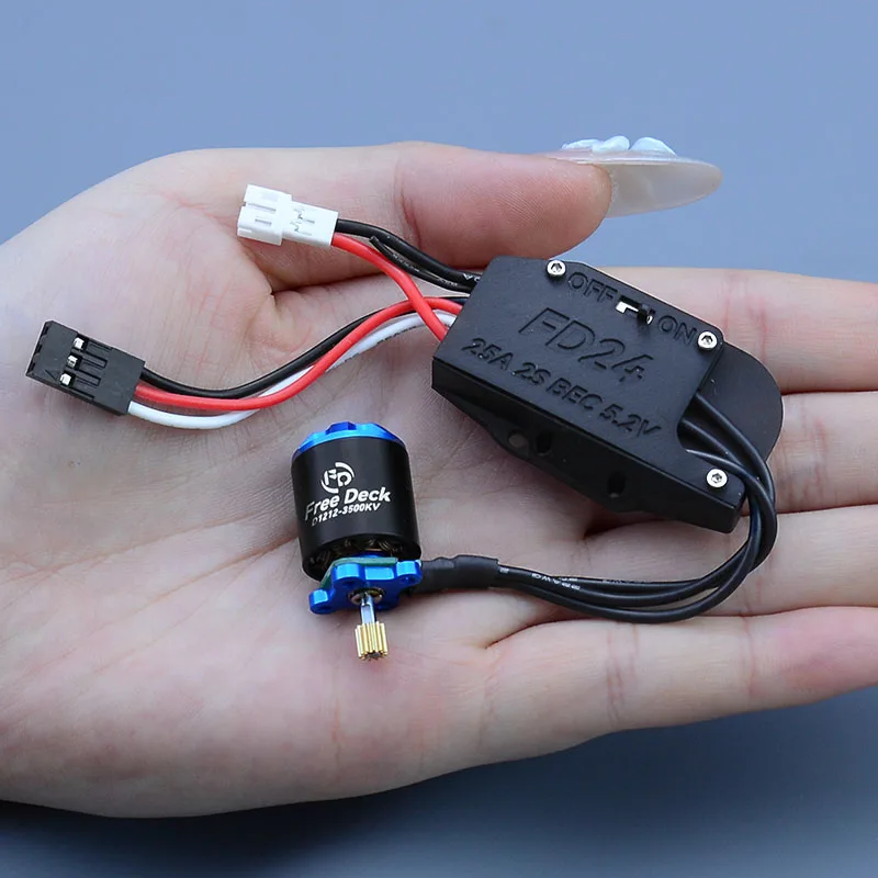 SCX30 SCX24 FCX24M FD24 On-Board ESC Elektronischer Geschwindigkeitsregler für 1/30 1/24 RC Crawler Car Axial FMS Free Deck