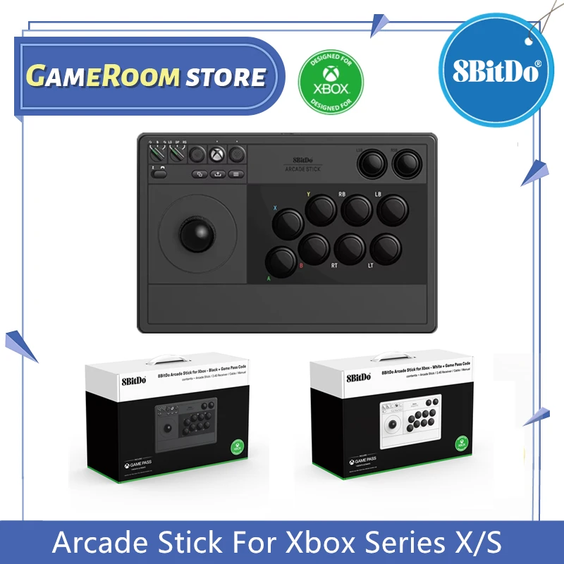 8BitDo Arcade Stick Microsoft Offiziell 2,4G mit 3,5mm Audioanschluss für Xbox Series X, Xbox Series S, Xbox One Windows 10 Image