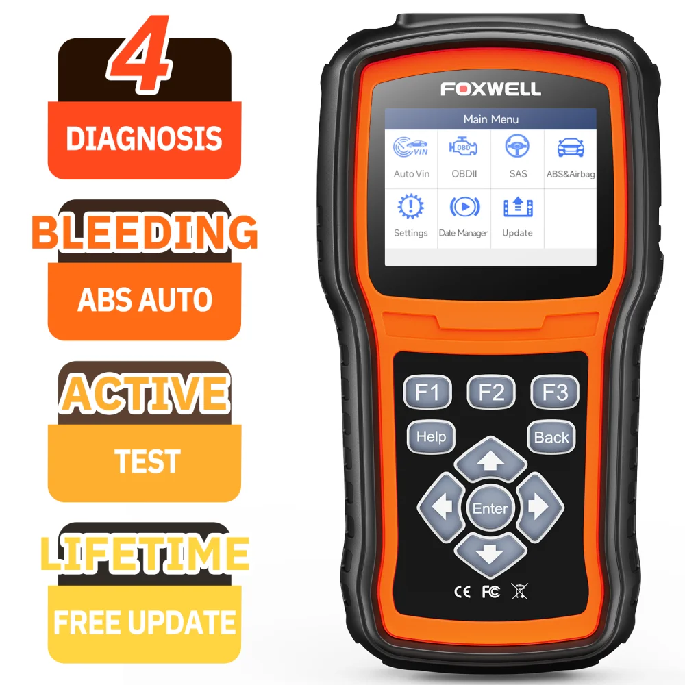 Foxwell Nt630 Plus Auto-OBD2-Scanner, Codeleser, ABS, Airbag, EPB, ÖL, SAS, Kalibrierung, Motor, Auto-Diagnosetool Image
