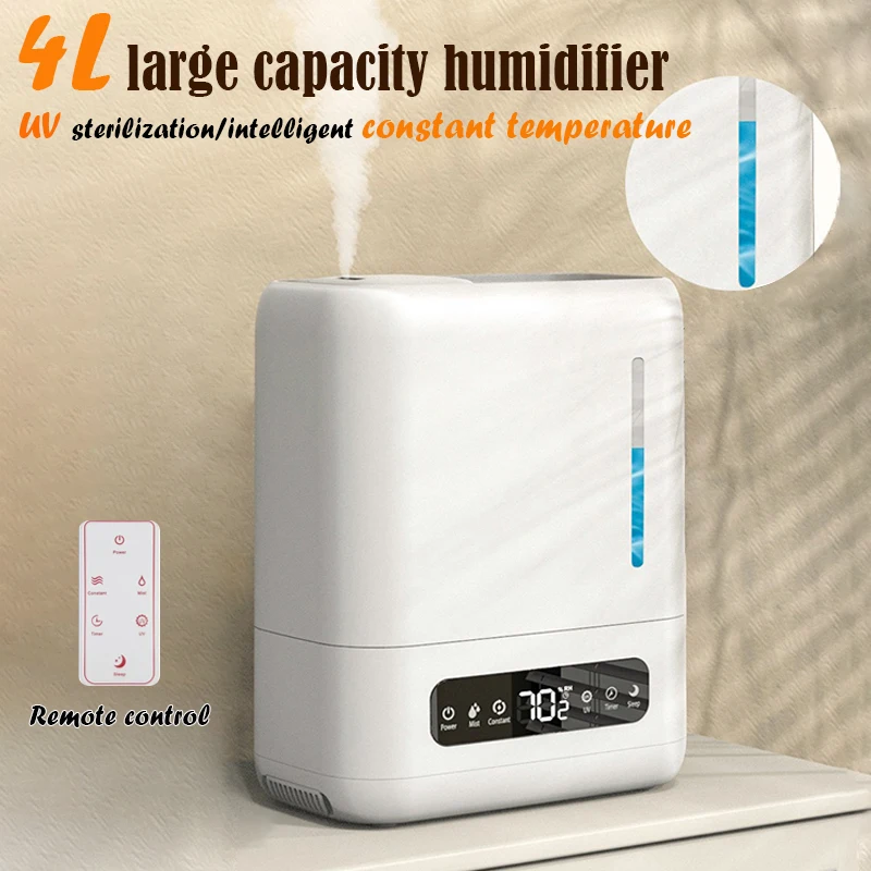 Mi 4L Ultraschall-Luftbefeuchter mit LCD-Display, für Zuhause, große Kapazität, Aroma-Diffusor für ätherische Öle, UV-Sterilisation, Atomiz Image