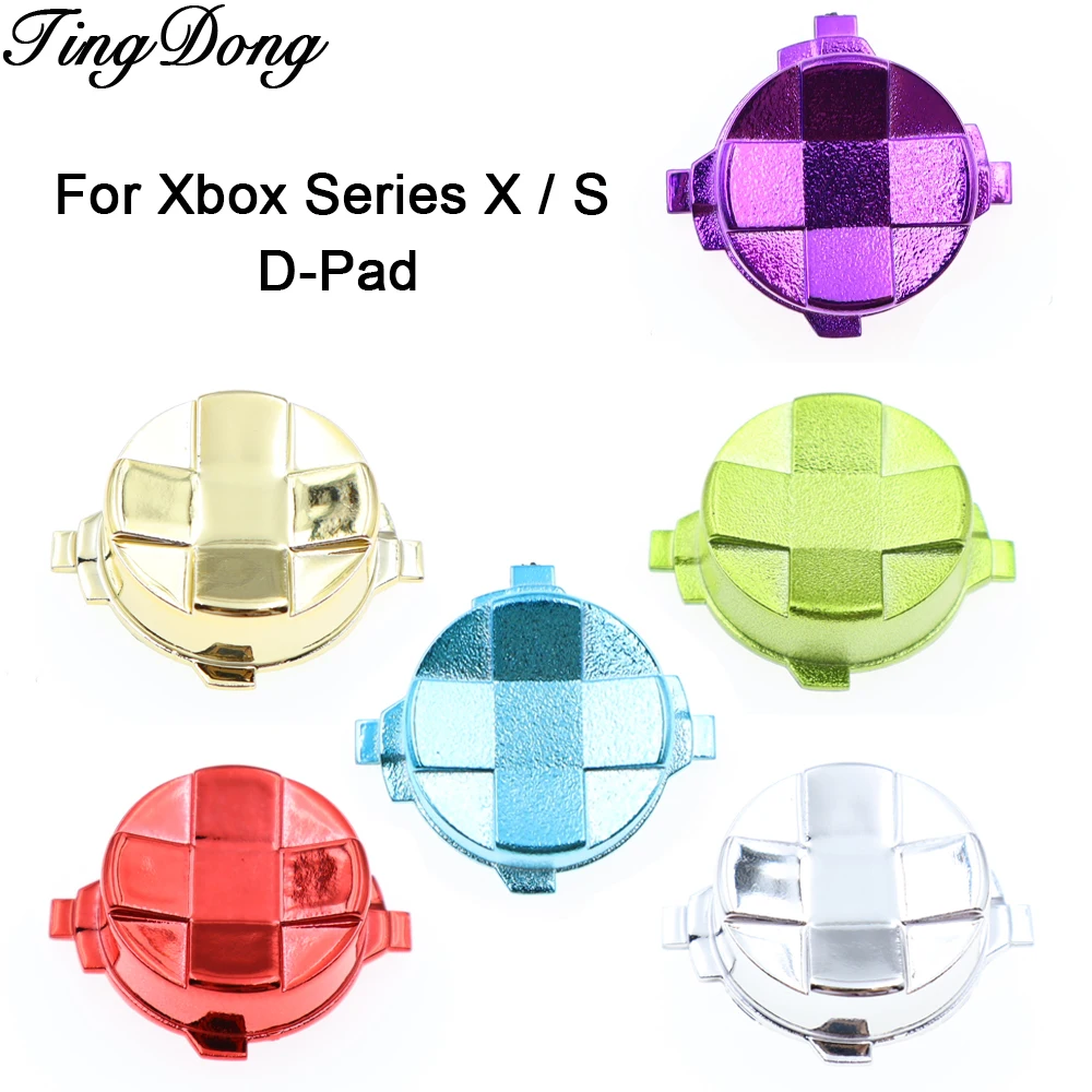 2/5 Stück Ersatz-D-Pad/Richtungs-Kreuztasten aus Kunststoff mit galvanischer Farbveredelung für Xbox Series X/S Controller Zubehör Image