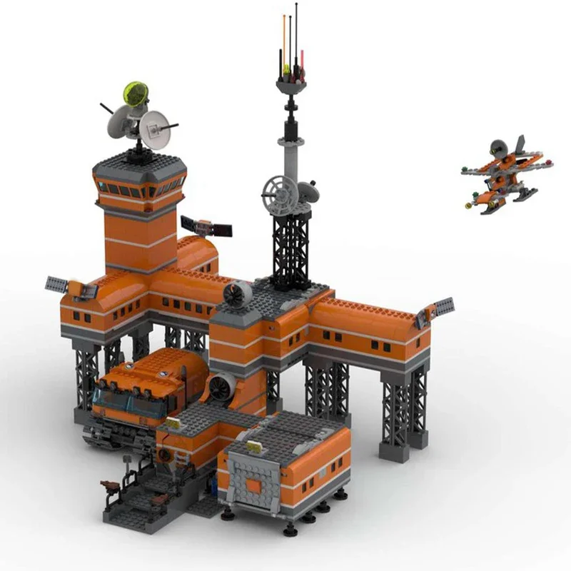 1980 stücke MOC Arctic Basis Architektur Bausteine Modell Montage Spielzeug Kinder Festival Geschenk Image