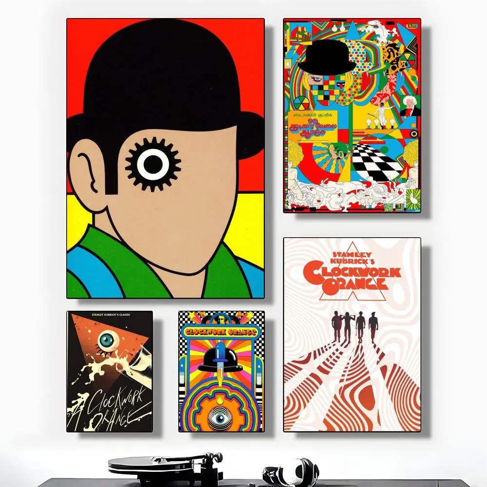 Clockwork Orange Movie Sticky Poster High-Grade Poster For Home Room Bar Cafe Decoration Art & Present