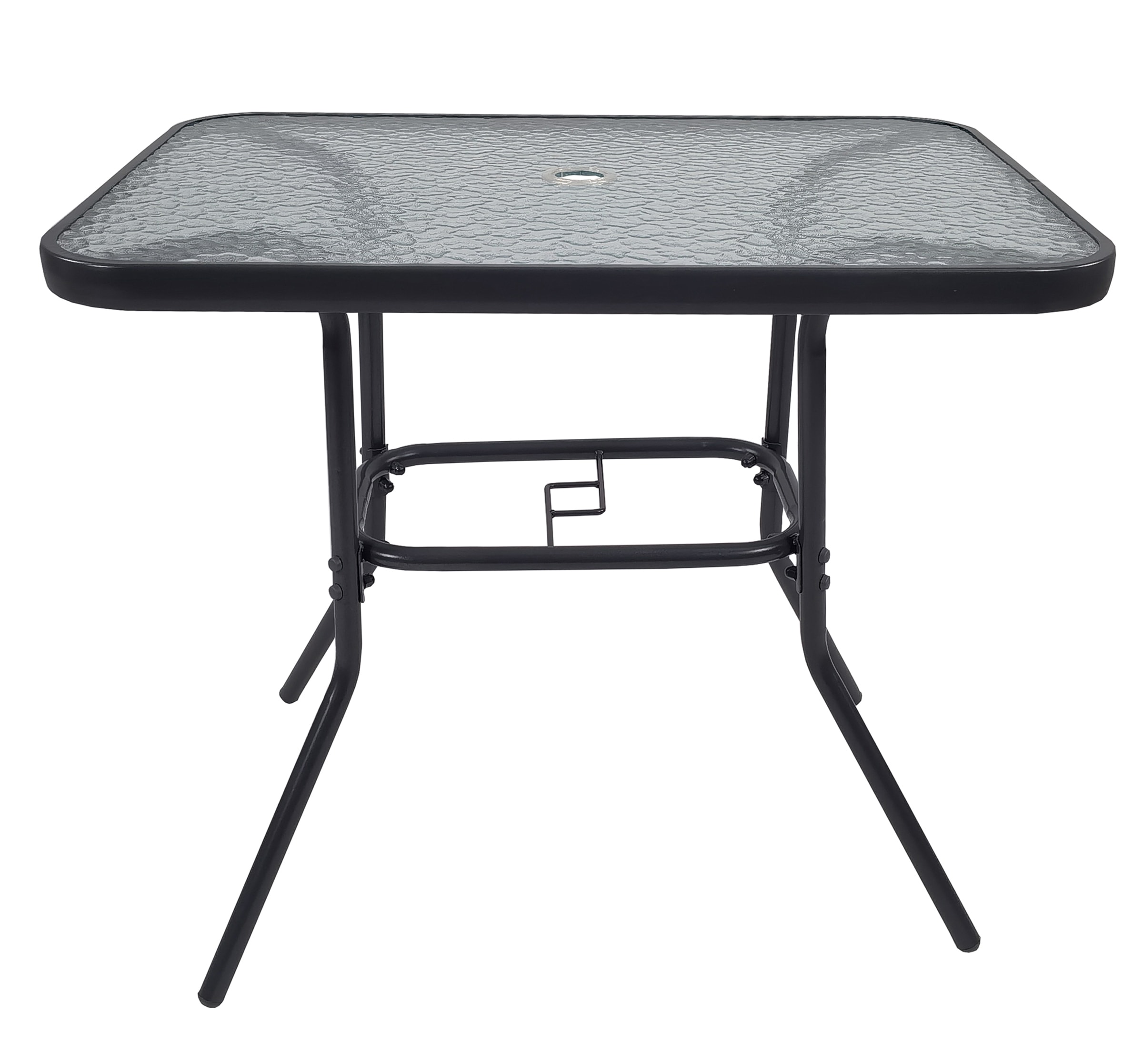 Gartentisch VCM "Glas Gartentisch Esstisch Balkontisch 80x55", klarglas, B:80cm T:55cm, Tische, Gartentisch