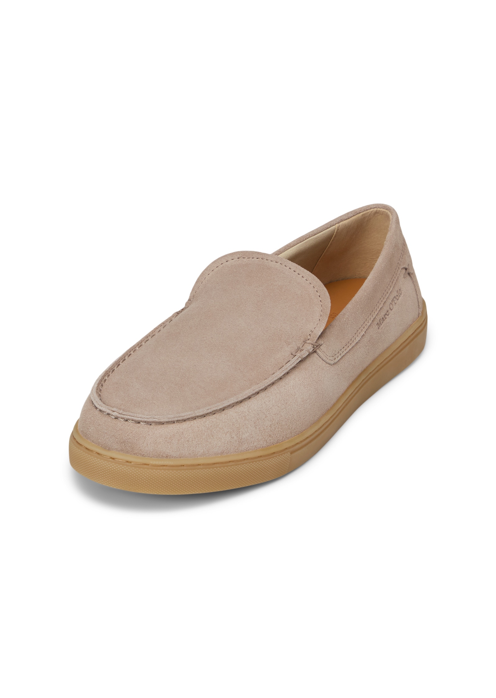 Loafer MARC O'POLO "aus Veloursleder", Herren, Gr. 45, light taupe, Obermaterial: 100% Leder (Rind), unifarben, Schuhe Loafer Image