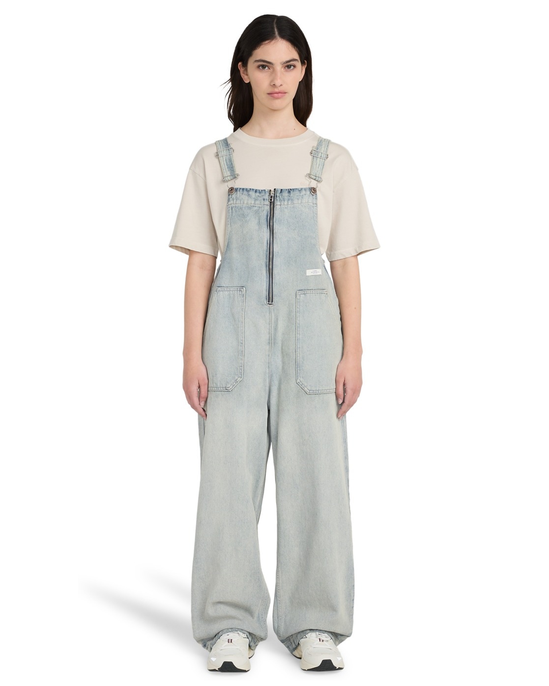 Overall ELEMENT "70 Dungaree", Damen, Gr. XS, US-Größen, ash bleach wash, Obermaterial: 70% Walkfrottier, 30% Walkfrottier;, Overalls Overall