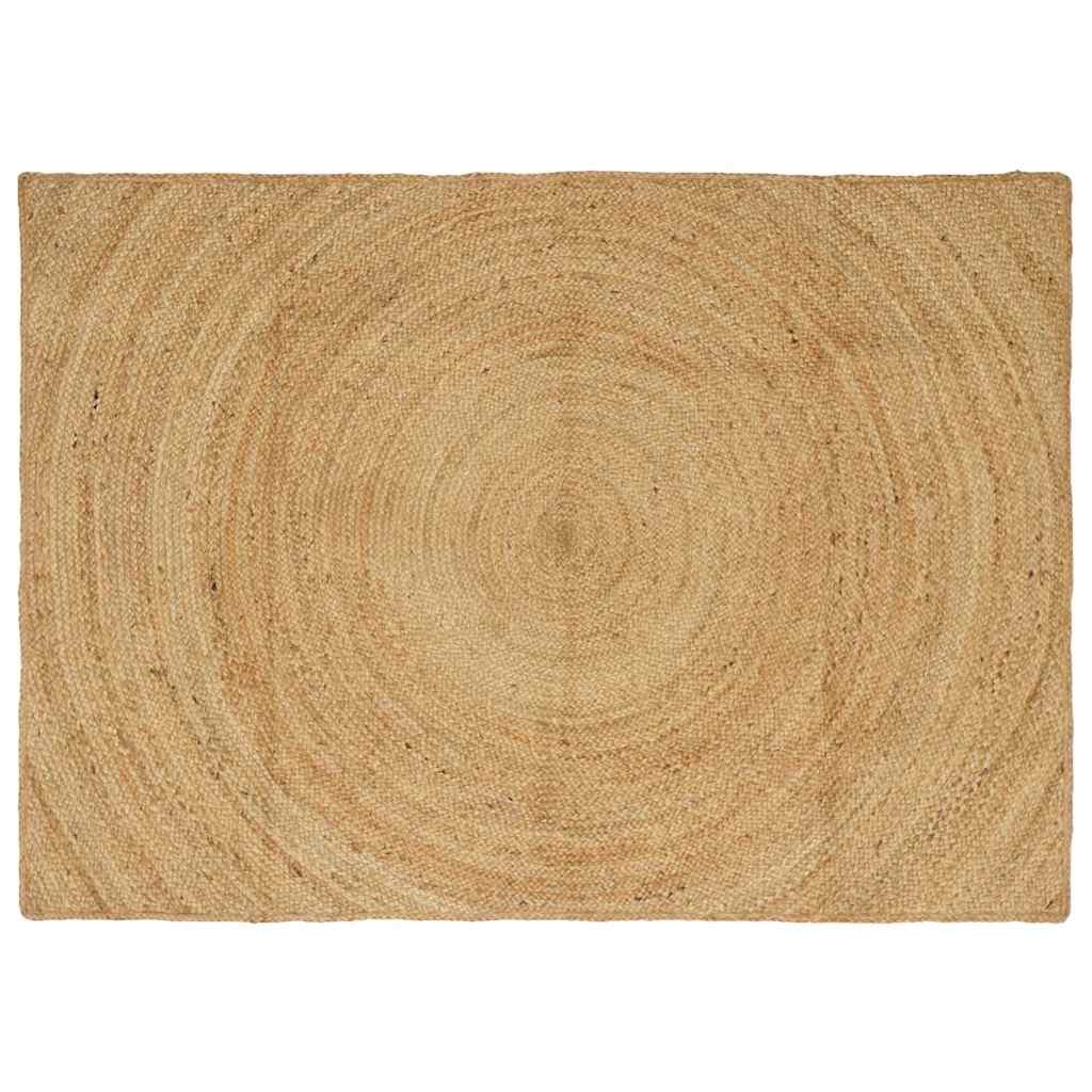 vidaXL Bereichsteppiche Rechtwinklig Braun 120 x 170 cm Jute Image