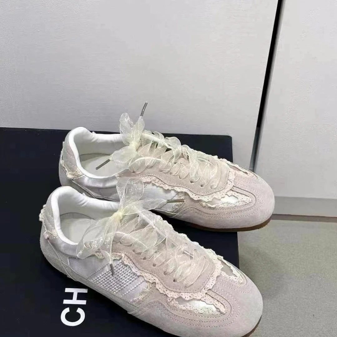 Frauen Ballett Flache Schuhe Mode Vintage Casual Schuhe Mode Nicht-slip Retro Spitze Atmungsaktive Outdoor Freizeit Schuh