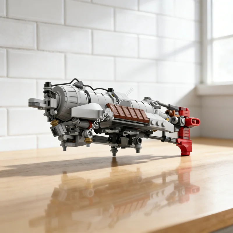 280-teiliges MOC-Datenbank-Set: Das Prydwen Fallout 4 Modellbausatz – Konstruktionsspielzeug, Weihnachtsgeschenkidee, Lernbausteine für Kinder Image