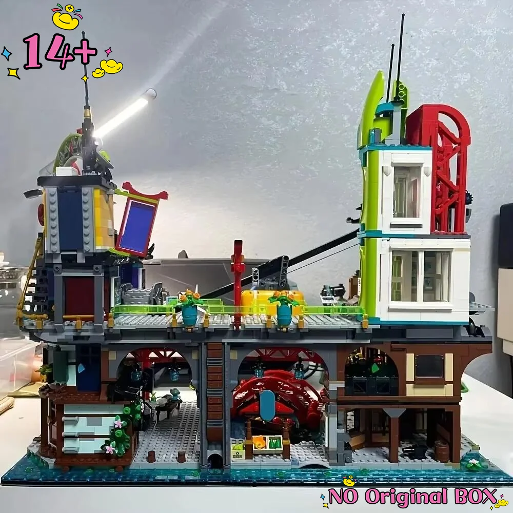 Bestseller 6163 Teile Stadtmarkt Stadtgarten Bausteine Kompatibel mit 71799 Spielzeug Kinder Weihnachten Geburtstag Jungen Geschenke Image