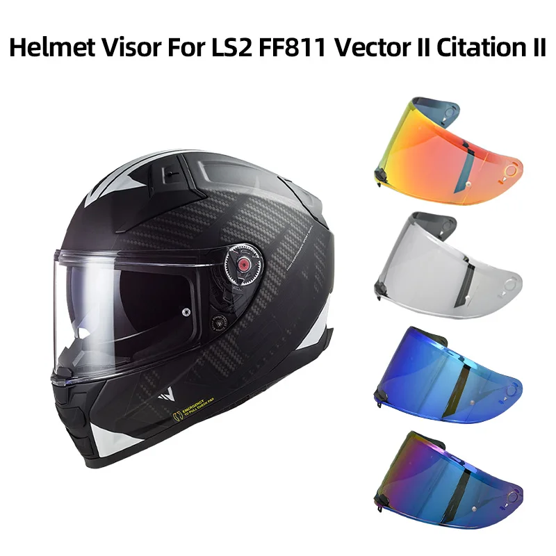Visier Ersatz für LS2 FF811 Vector II Citation II Windschutzscheibe Anti-UV Helm Schild Brille Motorrad Casco Zubehör Image