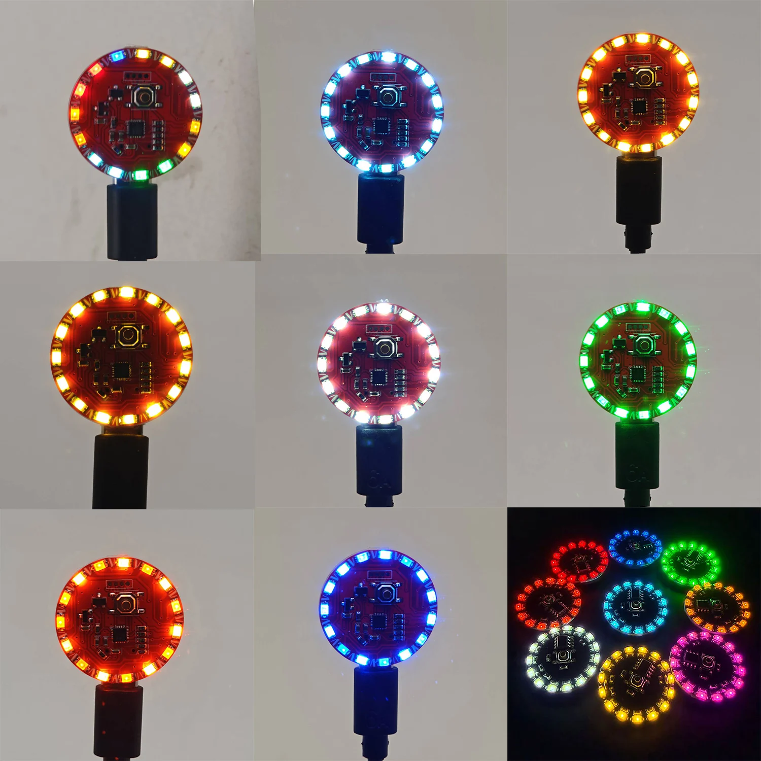  16-Modus Smart Flow Light - Typ-C USB LED Multi-Effekt Dynamische Lampe mit Tastensteuerung, für Schreibtisch-Dekoration & Atmosphärische Modellbeleuchtung Image