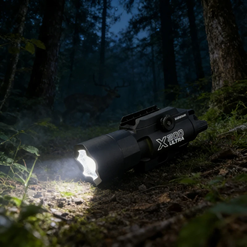 Multifunktionale X300-Leuchte für Airsoft und Jagd, Sichere Befestigung an 20mm Picatinny-Schienen, Wasserbeständig Image