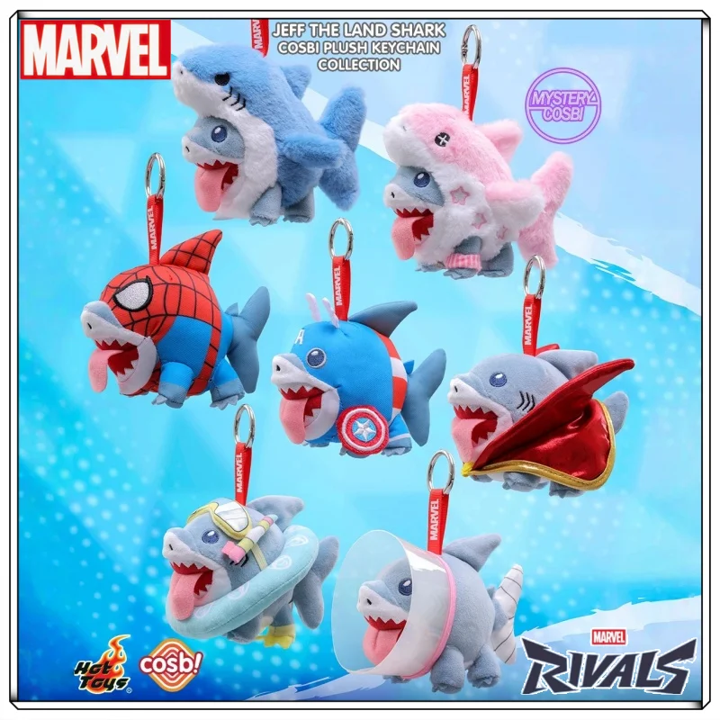 Neue Hot Toys Cosbi Marvel Rivals Jeff The Land Shark Schlüsselanhänger Blind Box CA DS PP Sammelfigur Mystery Geschenk Kawaii Spiel-Merchandise Image