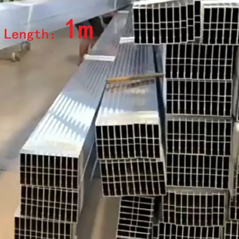 6063 Aluminium-Vierkantrohr, Aluminium-Rechteckrohre, Länge 1 m Image