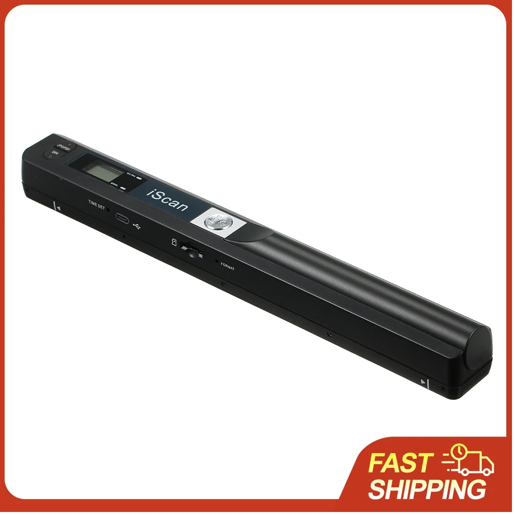 Dokumentenscanner iScan Tragbarer Scanner Mini Handscanner für Dokumente A4 Buchscanner für JPG- und PDF-Format 300/600/900 DPI Image